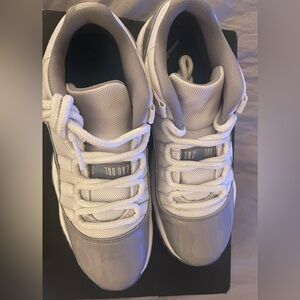 GUC Nike Air Jordan 11 Retro Low “Cement Grey” sneakers, Sz. 6.5 Y/ Sz. 8-8.5 W